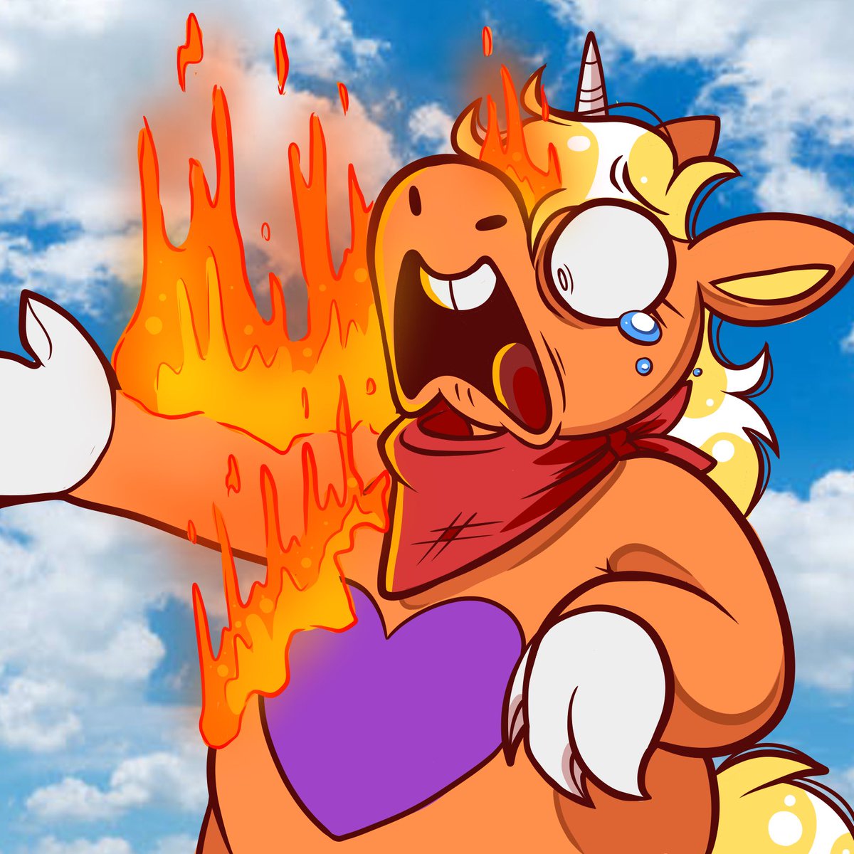sekoodle's tweet photo. “Freddy, this isn’t like you!!”

#art #fanart #buddytheunicorn @Buddy_The_Uni https://t.co/hq5FPSEQxm