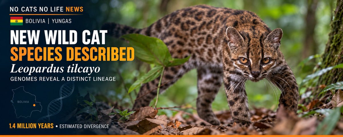 🇧🇴Bolivia’s Tilcayo Formally Described as a New Wild Cat Species