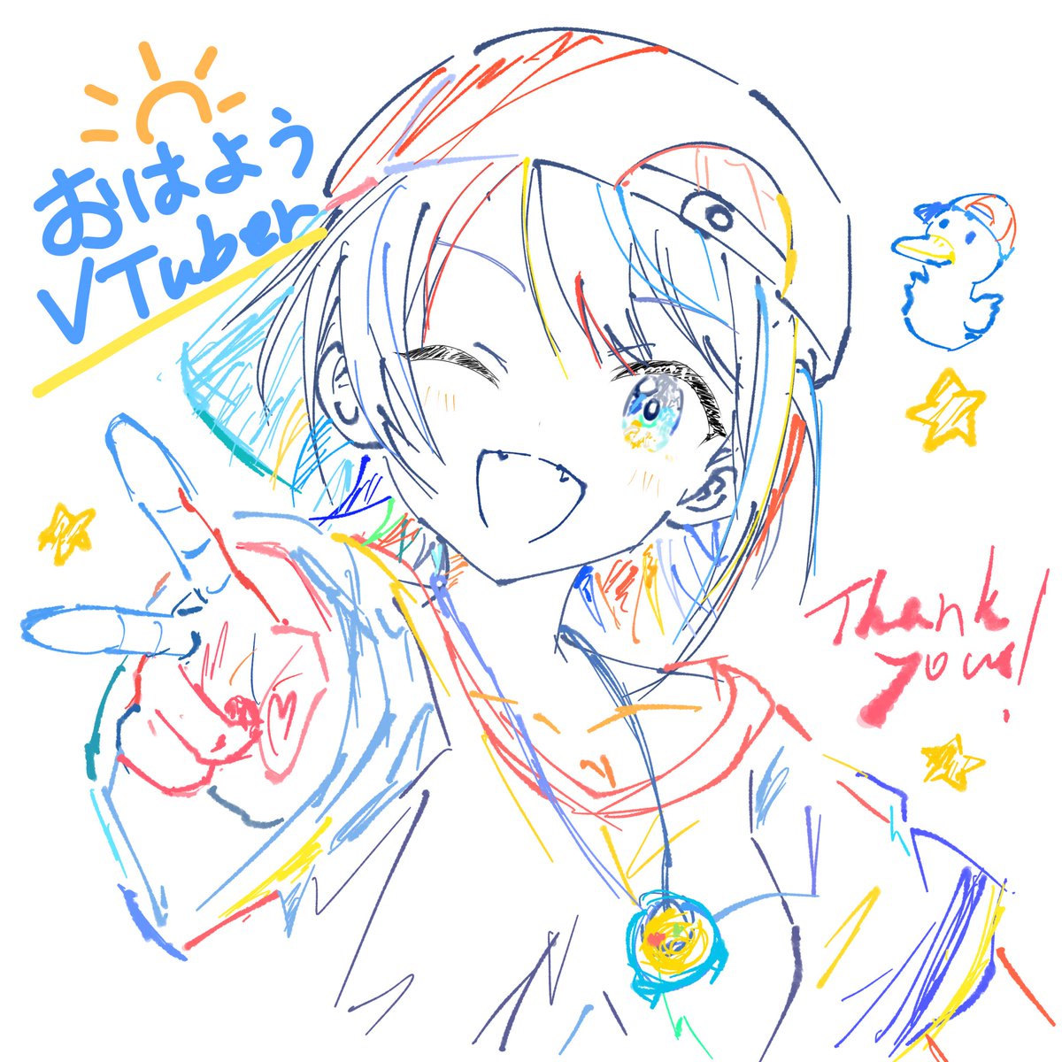 HAGASHIRO864's tweet photo. #おはようVTuber
 
おはよう〜
起きたらいっぱい通知来てたんだけど😳

びっくりしちゃって寝起きでありがとうイラスト🚑
いいねいっぱいありがとう
モチベがずんだ餅です
( ง*`꒳´*)ว ｽﾞﾝ( ง*`꒳´*)วｽﾞﾝ

今日も頑張っていくぅ https://t.co/OSbyya0zOs