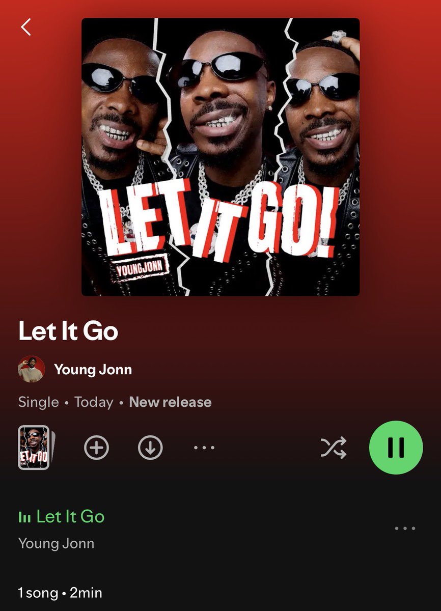 Undergroundvoi's tweet photo. 🚨 NEW MUSIC
Young Jonn is back with “Let It Go” 🎶🔥
The new sound is out now. Tap in, catch the vibe and add it to your playlist.
🎧 Stream “Let It Go”: https://t.co/qZV7gvpSC3
#YoungJonn #LetItGo #NewMusic #UndergroundVoice https://t.co/qwRTuU29fW