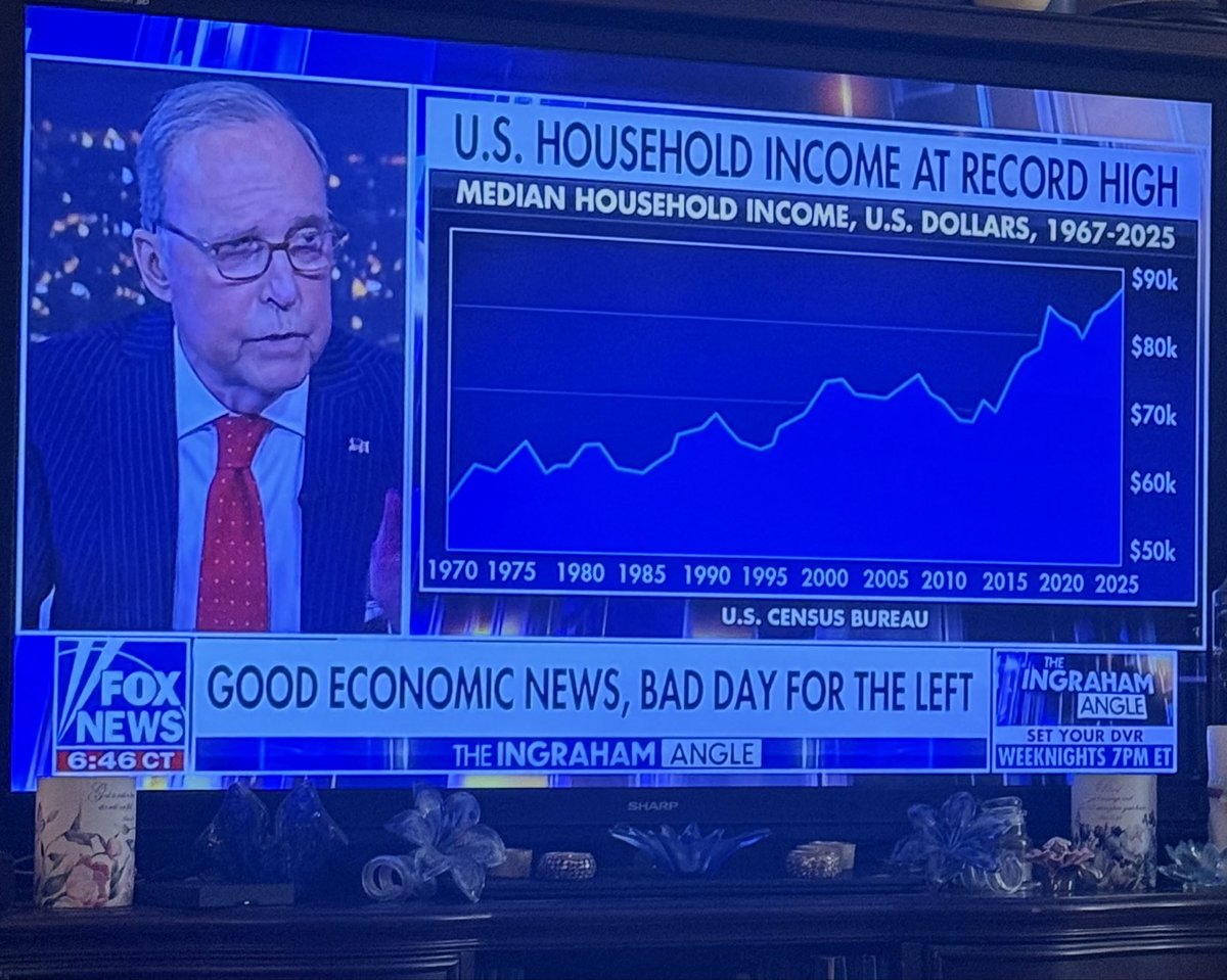 SherriKing8's tweet photo. Liberal mainstream media won’t tell you this. Thank Trump and Republicans. You want less income, elect Democrats. https://t.co/HrMNegvcgK