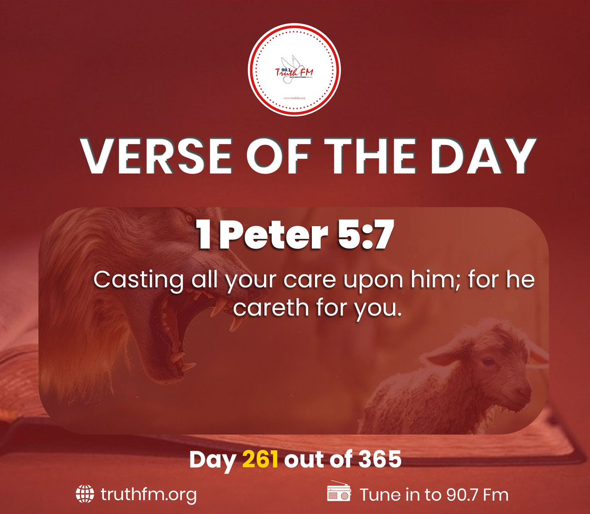 Truthfmkenya's tweet photo. Casting all your care upon HIM.
#Bible #Faith https://t.co/KTLhQ12k8r