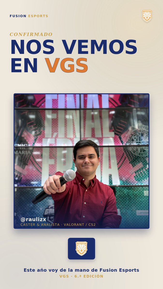 raulizx's tweet photo. NOS VAMOS A VGS! 

De la mano de @fusionfsgg estaré yendo a VGS🇻🇪!.🥹💛🖤

Si alguna marca se encuentra interesada en colaborar mientras estoy allá me puede contactar al: raulizx.esports@gmail.com 

Bastante emocionado por ir y conocer a varias personas del gaming en Venezuela :) https://t.co/4OafT9CFTJ