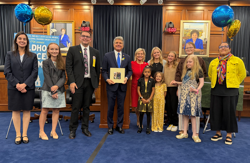 NCIDirector's tweet photo. @RepMcCaul @MikeKellyPA @USRepKCastor @RepBera It was also great to hear my NCI colleague Dr. Jack Shern, pediatric oncologist, speak at the Childhood Cancer Caucus about our work with the Childhood Cancer Data Initiative &amp; AI. Every shared data point through CCDI helps turn discovery into progress. @jack_shern https://t.co/uyXNQGhDbE