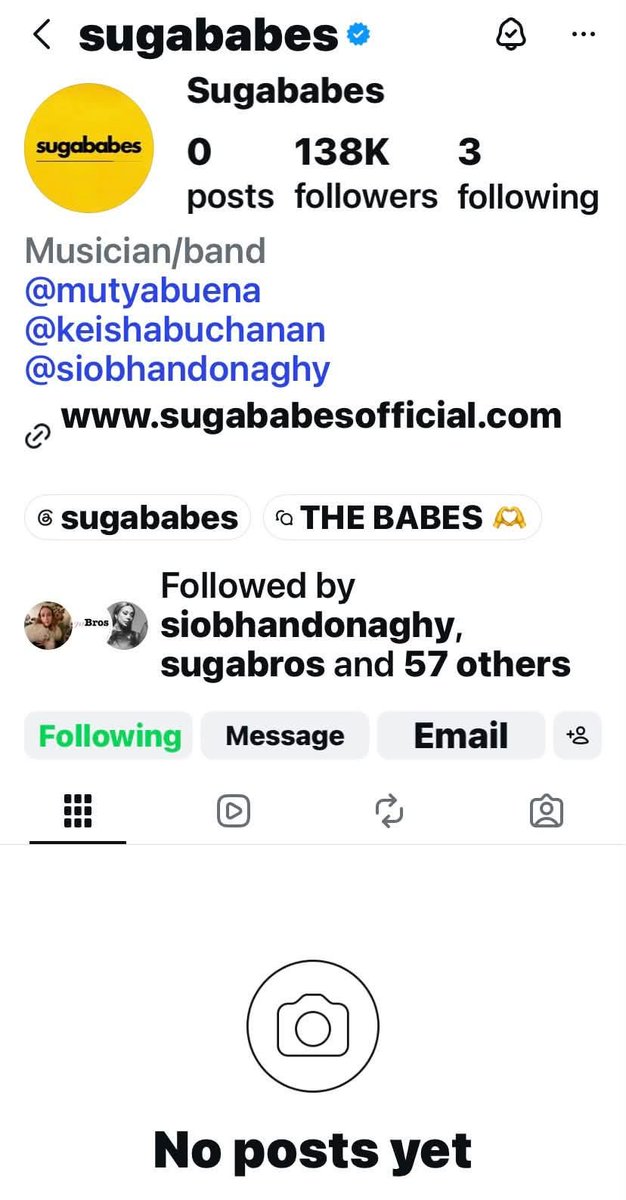 sugababesbra's tweet photo. 🚨GENTE? As Sugababes apagaram TODOS os posts do seu Instagram. https://t.co/CmCnuH089D