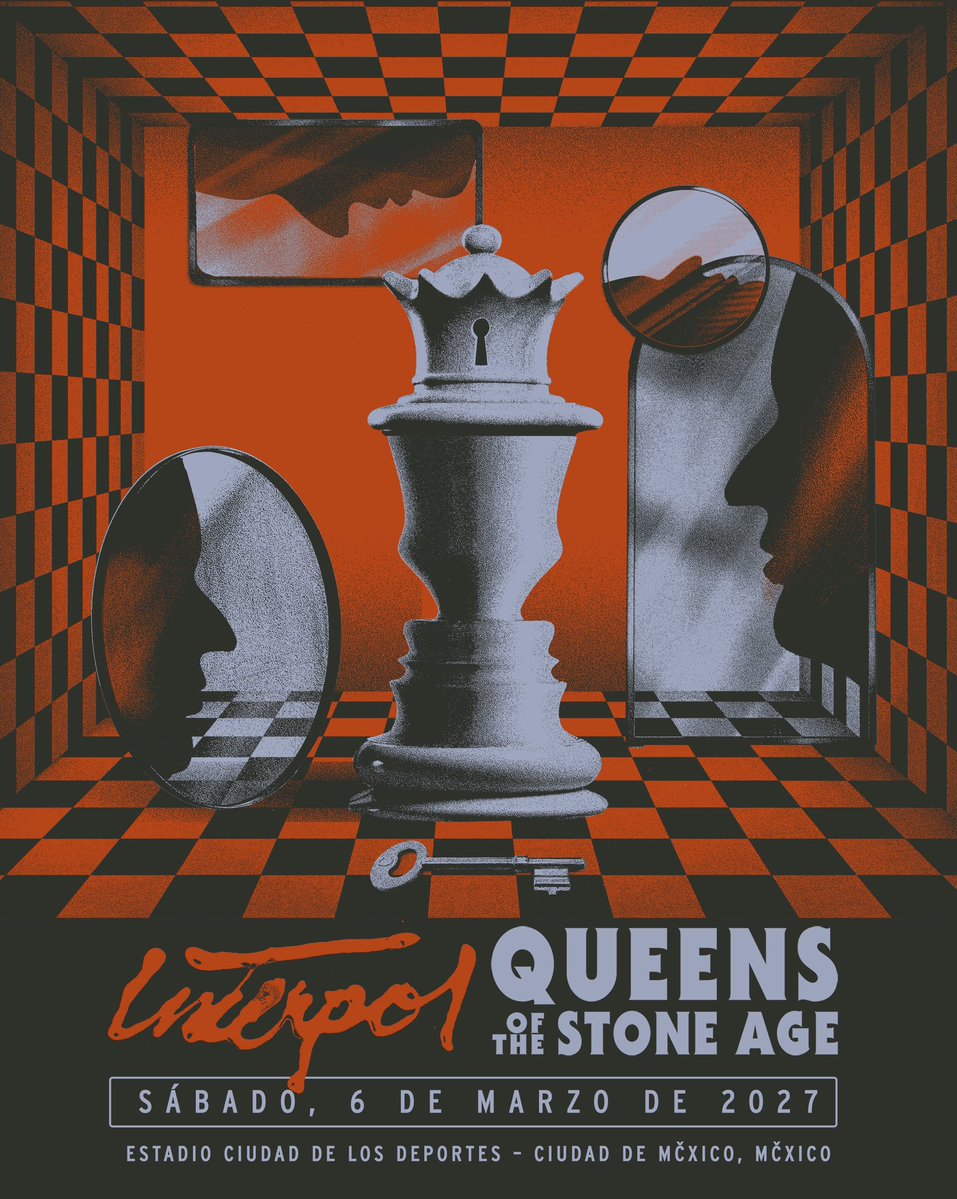 Interpol's tweet photo. México, nos emociona mucho verlos en marzo. En Ciudad de México estaremos acompañados por @queensofthestoneage, y @theblackangels por todas las fechas.

Preventa del artista: jueves 24 de septiembre a las 10:00 a. m., hora local
Venta general: viernes 25 de septiembre a las 10:00 a. m., hora local

El código de preventa se compartirá la mañana del jueves 24 de septiembre con los miembros de la comunidad de The Big House. Link en bio para unirse. 
//
Mexico⚡ We're looking forward to seeing you in March. Sign up for pre-sale access through the link in our bio.

We'll be joined by @queensofthestoneage in Mexico City, and @theblackangels on all dates. 

Artist Pre-Sale: Thursday, Sept 24 at 10am local
General On-Sale: Friday, Sept 25 at 10am local