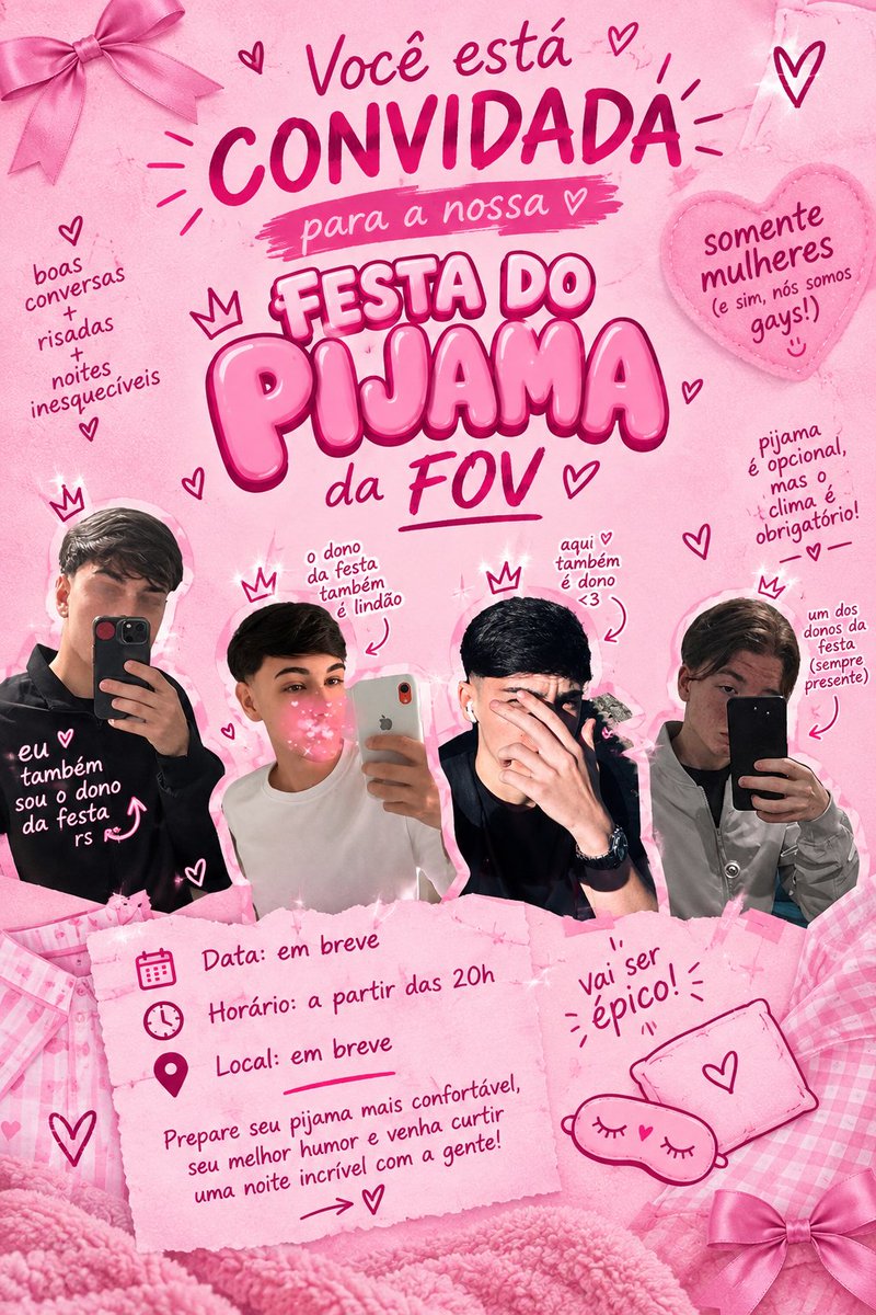 syncf0v's tweet photo. festa do pijama w/ @drakefpss @demontimefps @henriqf0v https://t.co/KQBSfCAK5k