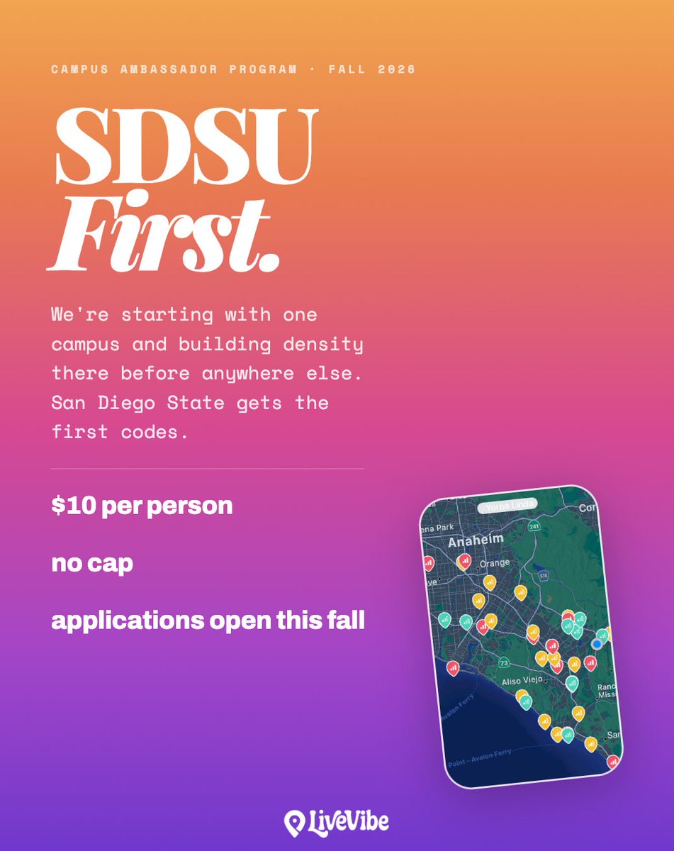 GetLiveVibe's tweet photo. SDSU First. https://t.co/qyhXKgzFNP