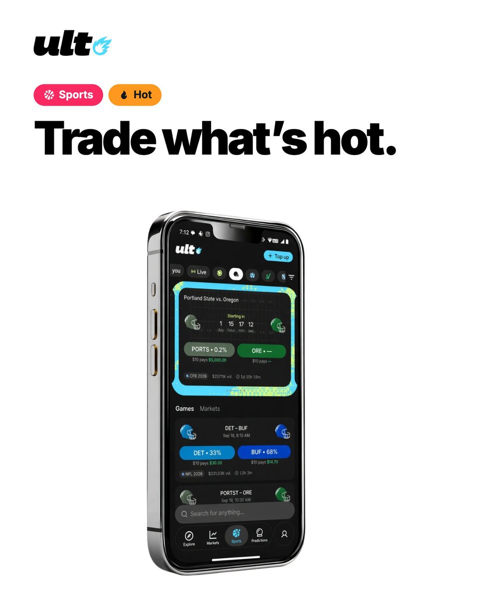 Ult_App's tweet photo. Now trading on iPhone 7. https://t.co/WBnDv5igvY