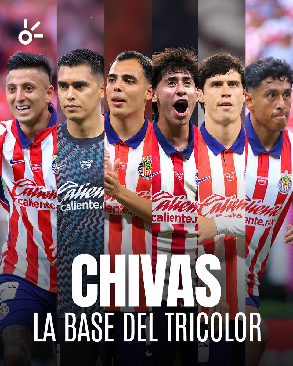 ClaroSports's tweet photo. 🇲🇽🐐 ¡CHIVAS ES LA BASE DEL NUEVO TRI!

¡SEIS jugadores del Rebaño recibieron el llamado a la Selección Mexicana! 🔥 Raúl Rangel, Roberto Alvarado, Santiago Sandoval, Hugo Camberos, Diego Campillo y Luis Romo estarán presentes en el arranque de la era de Rafael Márquez.

De Verde Valle al Tricolor: ningún equipo aporta más futbolistas a esta convocatoria. ❤️🤍➡️💚