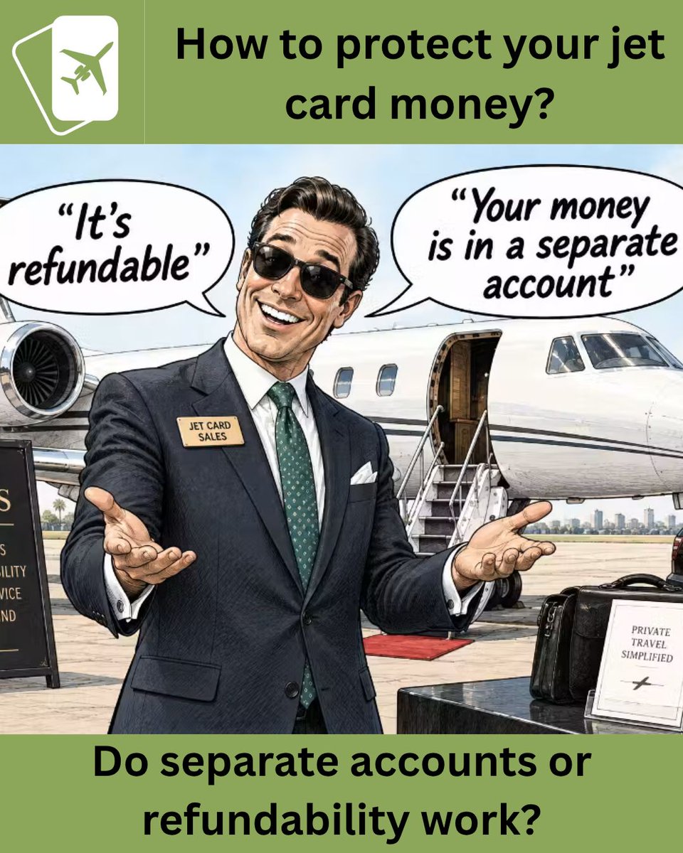 DougGollan's tweet photo. With over $150 million in deposits at risk at OneFlight International, jet card sellers infer separate accounts, refundability is a safeguard. 
https://t.co/fEVCgO43eL 

#jetcard #privatejet #jetmembership #luxurytravel #businesstravel #privatejets #privateaviation https://t.co/HfFmB7R39C