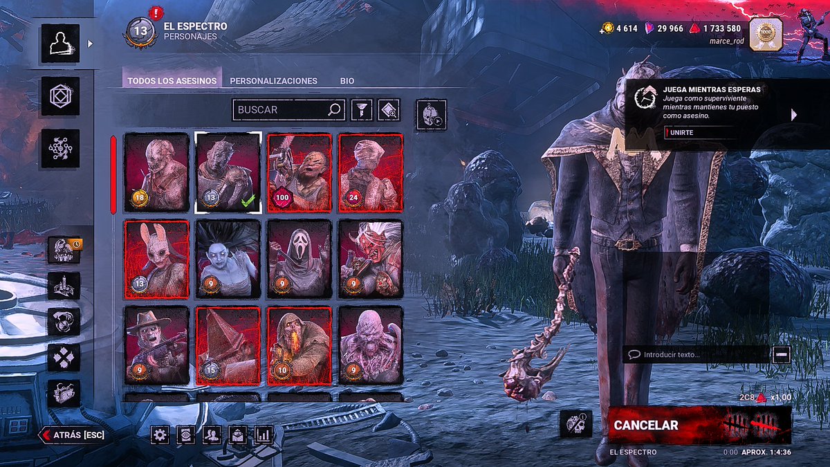 maRc3_gunner's tweet photo. Me gusta jugar de killer en 2v8 pero esto es durisimo, ojalá lo solucionen o que vuelva minimo a ser como antes 15 min https://t.co/4darUsQn3V