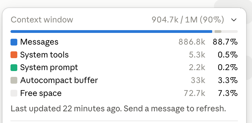 altryne's tweet photo. This is actually insane. This uses @typesafeai Jev model, as a plugin in Claude to review all the un-nesseasary tool calls, and it takes 1s to run! 

Like, literally, 1 second to take my Claude session from nearly 1M to ... 86K tokens! 😮

Ask your claude to install it and be amazed

Use this prompt

```
Install, and configure : 
https://t.co/yD6PncSCtH

```