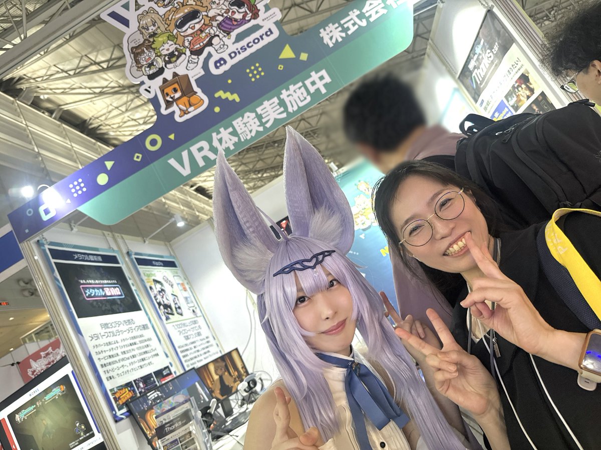 kumodot5's tweet photo. 東京ゲームショウ2日目~

去年も同じホールで仲良くしてくださった
めがねmonoやさん@eSAS2020 

またご一緒、嬉しい-  ̫ -˖ ࣪⊹

目の測定してもらえちゃうし行ってみてね💖

#TGS2026 https://t.co/p1naUs0rd8