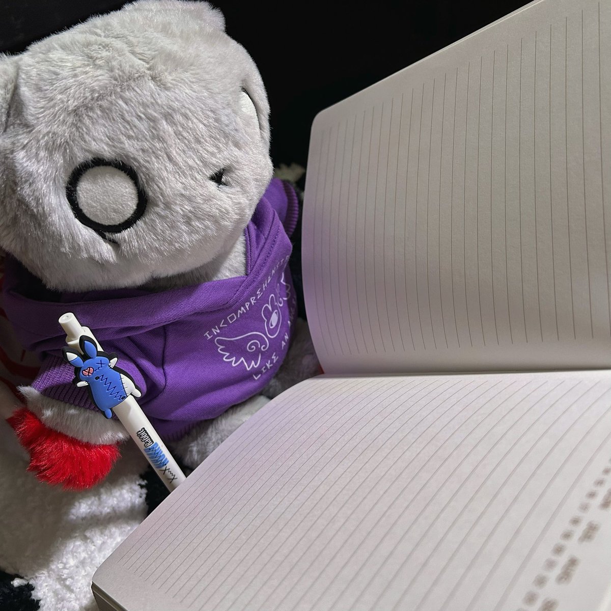 TriceraSun's tweet photo. Journaling helps the mind📔✒️
#plushiedreadfuls @PlushieDreadful https://t.co/jiXd9cTv9l