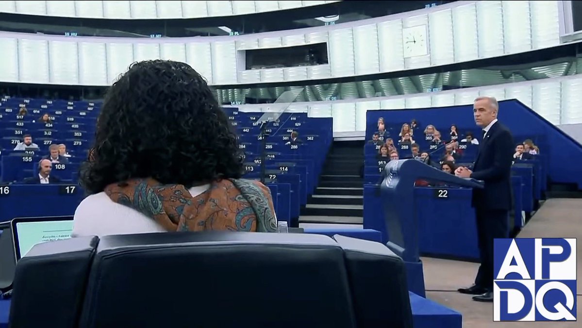 MarcNixon24's tweet photo. NEVER BEFORE SEEN ANGLE

OF EMPTY SEATS 

For Mark Carney Speech at the European Union https://t.co/YCzHJmEOiC