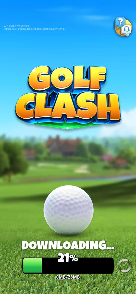 bcojoe's tweet photo. @GolfClashGame  Come on, #GolfClash, you don't have to give these continual download updates. I think we're all smart enough to know on our own that 0/25 mb is 21%! https://t.co/cgX5vhiu2J