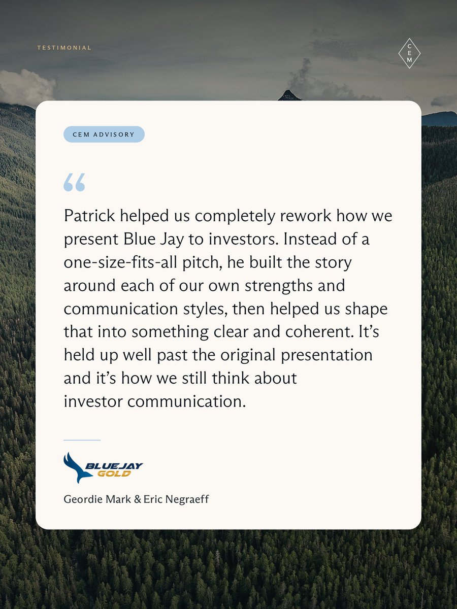 CapitalEvent's tweet photo. $JAY worked with CEM's Advisory team to rework their investor story, built around their own strengths instead of a standard pitch.

Their CEO says it's held up well past the original presentation. https://t.co/2zbyOd2Etj