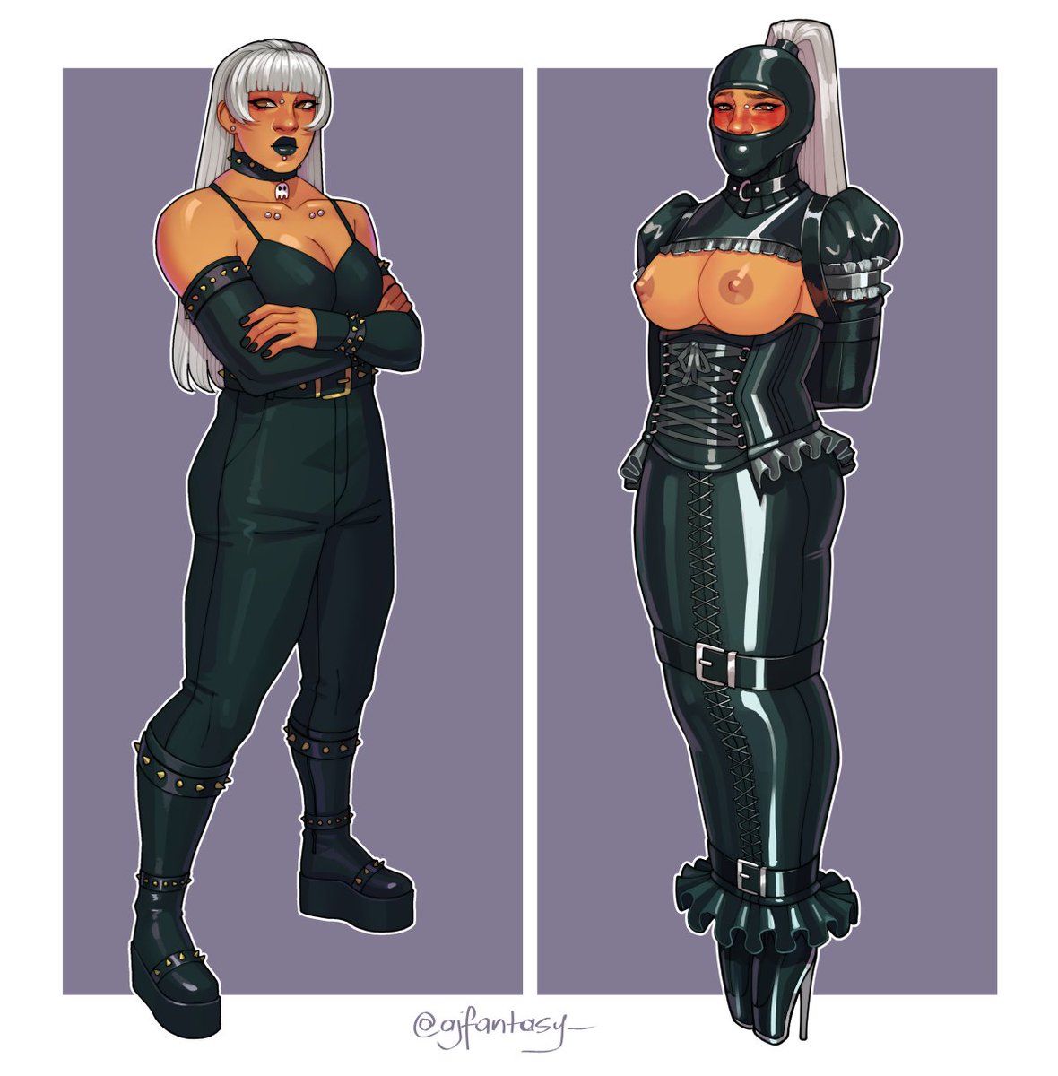 ajfantasy_'s tweet photo. Makeover for ostentatiousraven on bsky 
I enjoyed drawing a muscular body type in this one https://t.co/7WnUxOdHtL