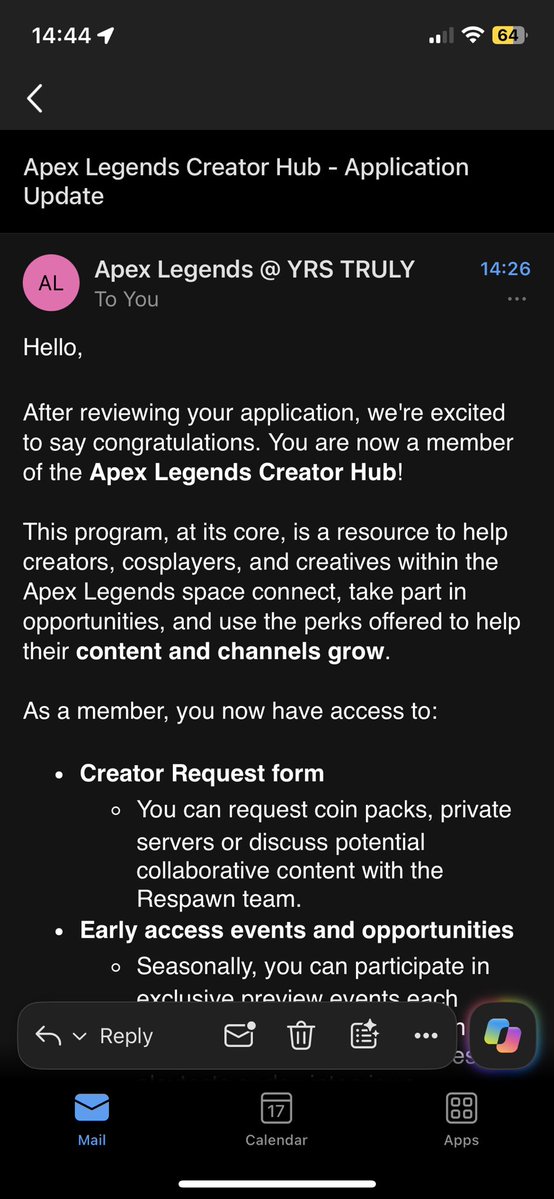 HitGuacBottomTV's tweet photo. So just found this out today. 

OFFICIALLY IN THE APEX LEGENDS CREATOR HUB🥹🥹🥹 https://t.co/omxuXaNsn0