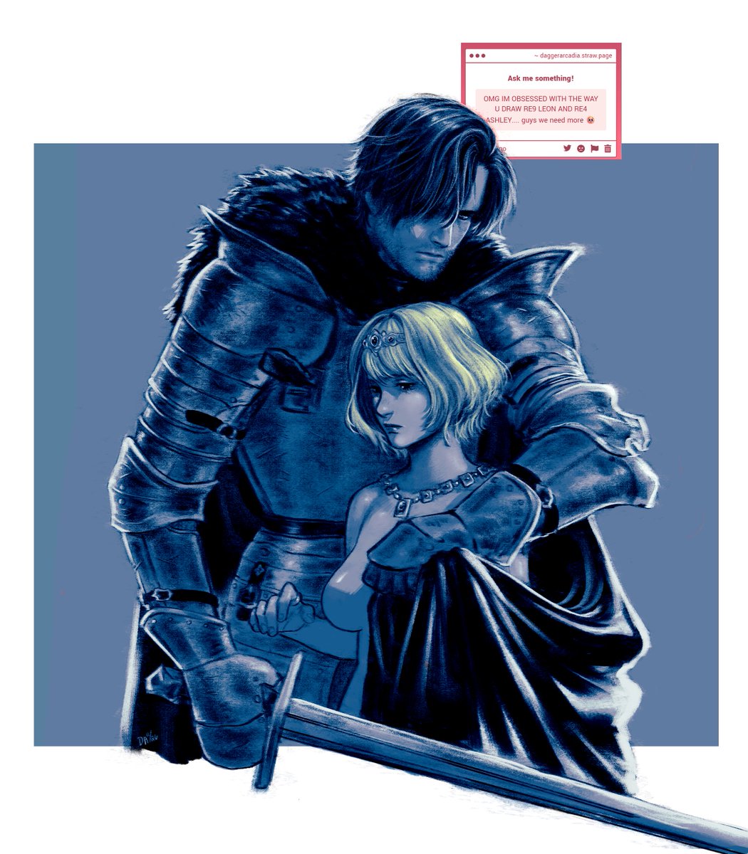 arcadianpeach's tweet photo. "Without further ado: the gallant knight protects the princess fair!" for anon 💖

#LeonKennedy | #AshleyGraham | #Leshley | #ResidentEvilㅤ https://t.co/AsHDisG79w