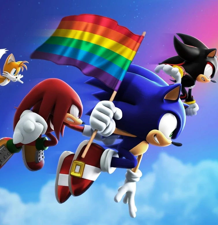 TheMurderCase's tweet photo. sonic is an ally + trans rights are human rights by the way https://t.co/0QT3a0KZDh
