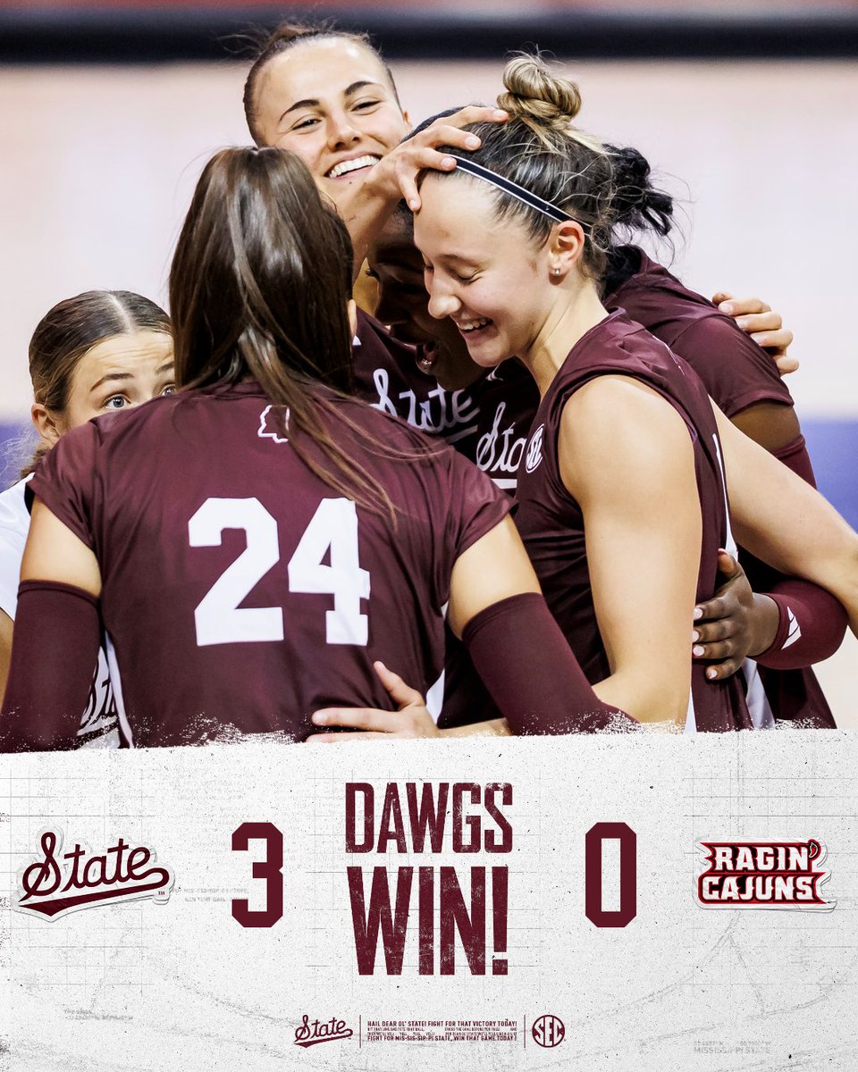 HailStateVB's tweet photo. Starting off the tournament with a WIN! 🔥

#HailState https://t.co/gBdbtToyFY