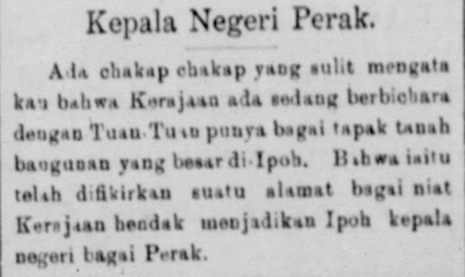 puspawangsa's tweet photo. In 1896, Taiping was passed over for KL as the FMS capital.

By 1910, Ipoh was being considered to replace Taiping as Perak’s capital.

KL dates to 1818; Ipoh to 1876, developing around small OA &amp; Malay settlements b4 becoming a major mining town.

Art. from 1910; map from 1876 https://t.co/msx4cB1COt