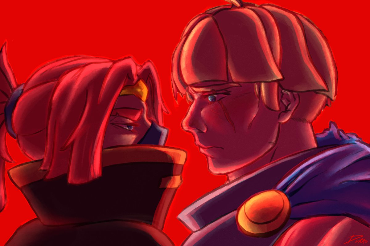 Dukko5's tweet photo. Boss Bandit × Guardian (Art trade with @GoriJochiss )

#clashroyale #yuritime https://t.co/w2GRD9lq59