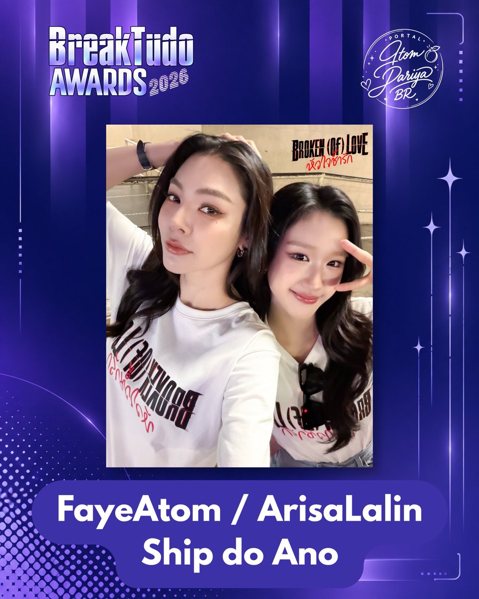PortalAtomBR's tweet photo. A votação do Breaktudo Awards 2026 já está aberta!

Temos mais uma oportunidade de demonstrar todo o nosso apoio a FayeAtom! 🌻🍑

Nossas meninas estão indicadas em duas categorias:

🏆 Ship do Ano: https://t.co/EpBltboxCy…

🏆  GL do Ano: https://t.co/3mlsrXCA6x…

E tem uma ótima notícia: os votos são ilimitados e gratuitos! 🥳

🗓️ Período de votação:
17 de setembro a 17 de outubro de 2026

Não deixe de votar e deixar seu apoio a FayeAtom! 

#FayeAtom #FayePeraya #AtomPariya #BreakTudoAwards2026