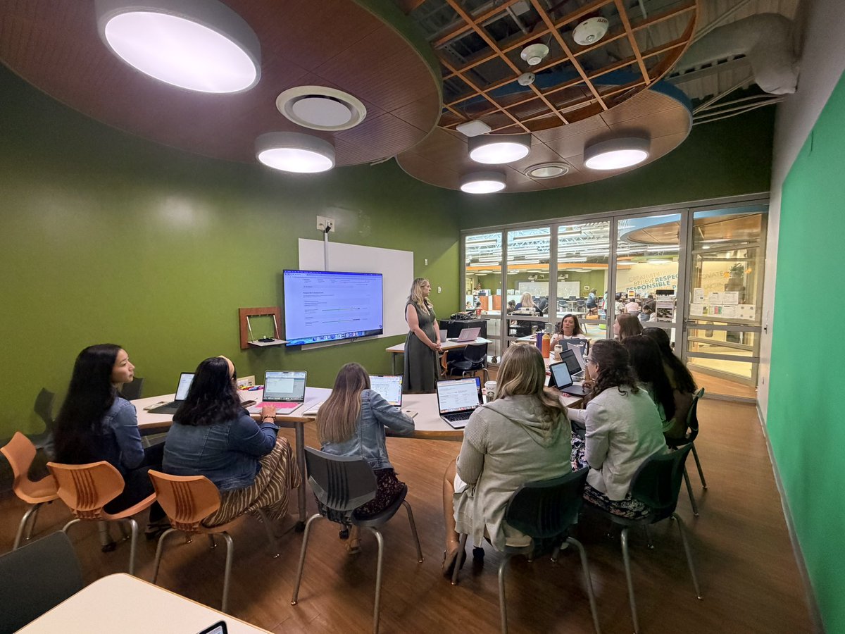 DrNataliePoli's tweet photo. We hosted our first building PD today “My students took iReady Inform…what’s next!” Teachers engaged in understanding next steps to drive targeted instruction and sharing with students what Know My Number really means for their learning. @CCSD93 https://t.co/h16yjtvNdY