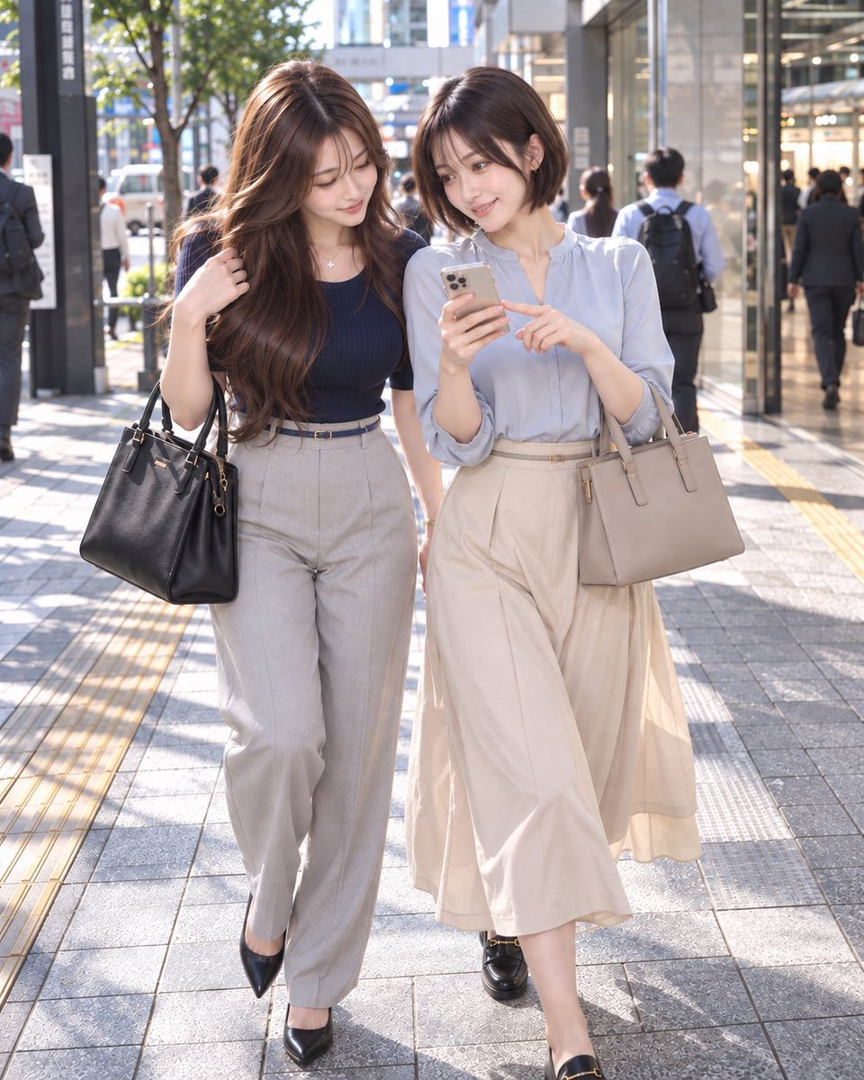 sara_saki_jp's tweet photo. 紗季🩵「今日終わったらどうする？」
紗良💜「早いて。笑」

金曜日ってこうなる😂

#AI美女 #AIart #AI写真 #日常 https://t.co/lUcxX98plr