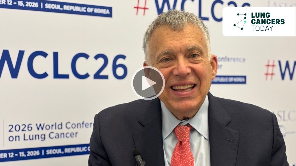 Lung_Cancers's tweet photo. 🫁 What's the latest on ADAURA?

🌟 Don't miss this insightful interview with @DrRoyHerbst of @DartmouthCancer, who joined us at #WCLC26 to unpack the 8-year data he presented at the Presidential Symposium! 

➡️ Watch: https://t.co/I2p7fqTGDm

#lcsm #EGFR #NSCLC https://t.co/dKjN6pxzo1