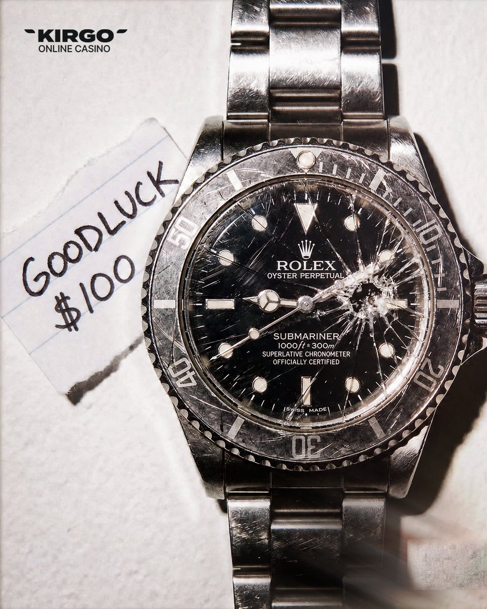 Kirgo's tweet photo. 🚨 𝐆𝐈𝐕𝐄𝐀𝐖𝐀𝐘 𝐓𝐈𝐌𝐄 🚨

You’re only a few blackjack hands away from a Rolex, so we’re funding your hands with $100 to your Kirgo account ⌚️

𝗛𝗢𝗪 𝗧𝗢 𝗘𝗡𝗧𝗘𝗥 ⬇️
- Follow @Kirgo
- Like this Post
- RT this Post
- Tag 1 Friend

Picking winner in 24 hours #GOODLUCK https://t.co/w1QbmXucmE