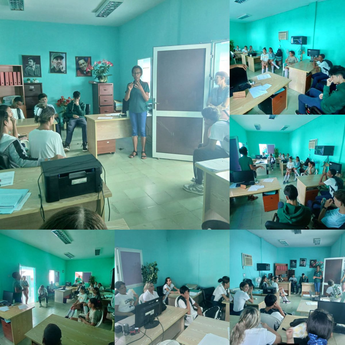 ValdsYoly's tweet photo. Los estudiantes de 1er año de la especialidad de Contabilidad del Instituto Politécnico "Félix Varela" realizaron una jornada de familiarización en la Empresa de Suministros Agropecuarios de Ciego de Ávila, con sede en #Moron 
#CubaMined
 #FormaciónProfesional
 #Morón https://t.co/kjD2dbHoiN