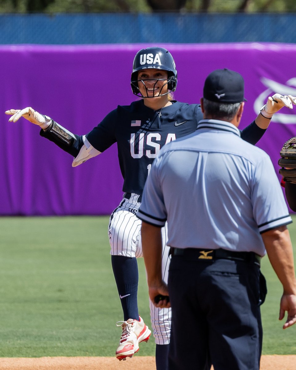 OU_Softball's tweet photo. Sooners had success in the @WBSC World Cup Group Stage!

📸 @USASoftball https://t.co/d8dIW1gtty