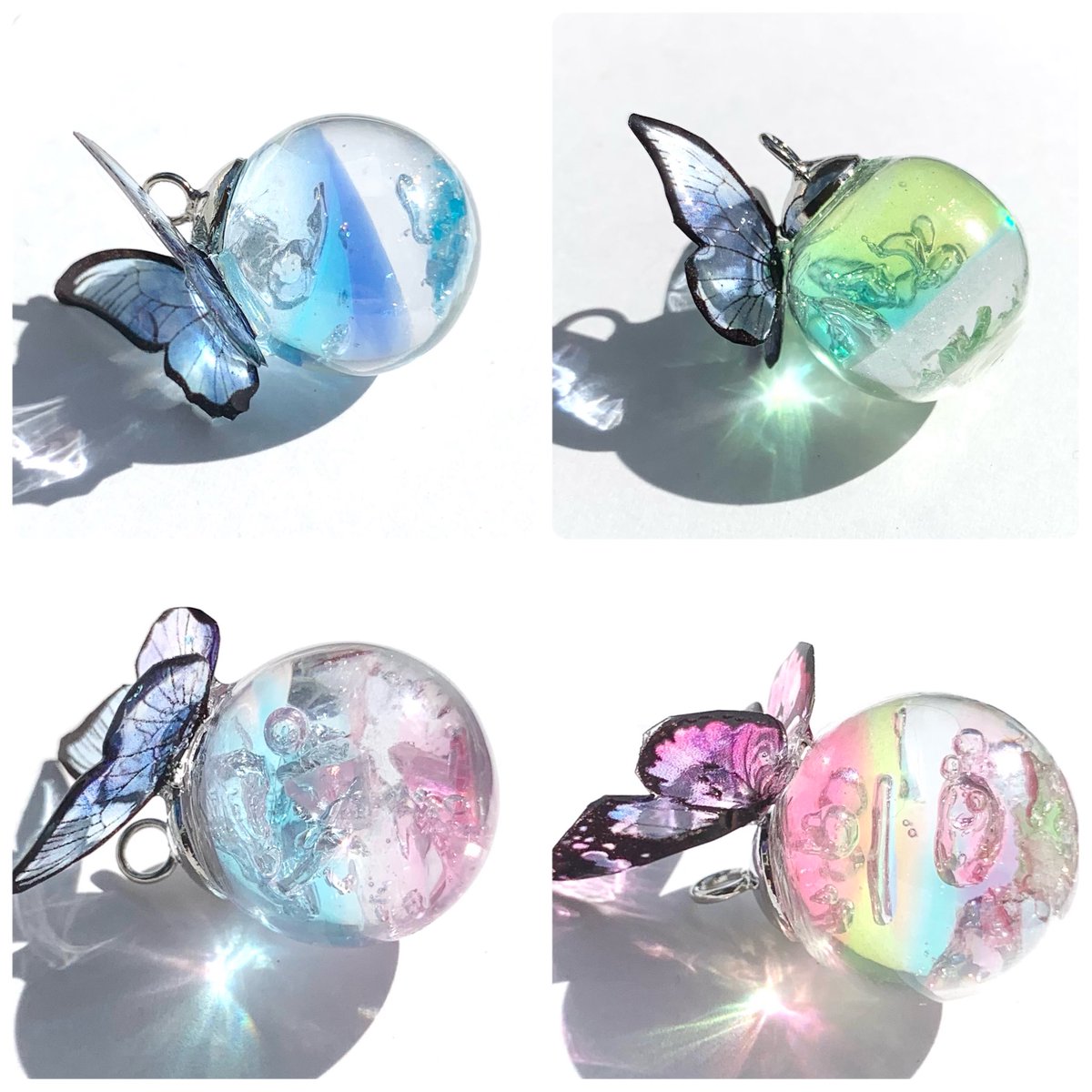 handmade1109's tweet photo. おはようございます✨️
ぷちプレゼント企画♪

デザフェスに持っていく
「季節を運ぶ蝶々」のリニューアルのため、人気の色合いをアンケートさせていただきます。

「欲しい色」のコメントを下さった方から1名様に、似た色合いでプレゼント✨️

ここにない色でもOK🦋

締切 9月20日日付変更まで https://t.co/LKcUvmb2xl