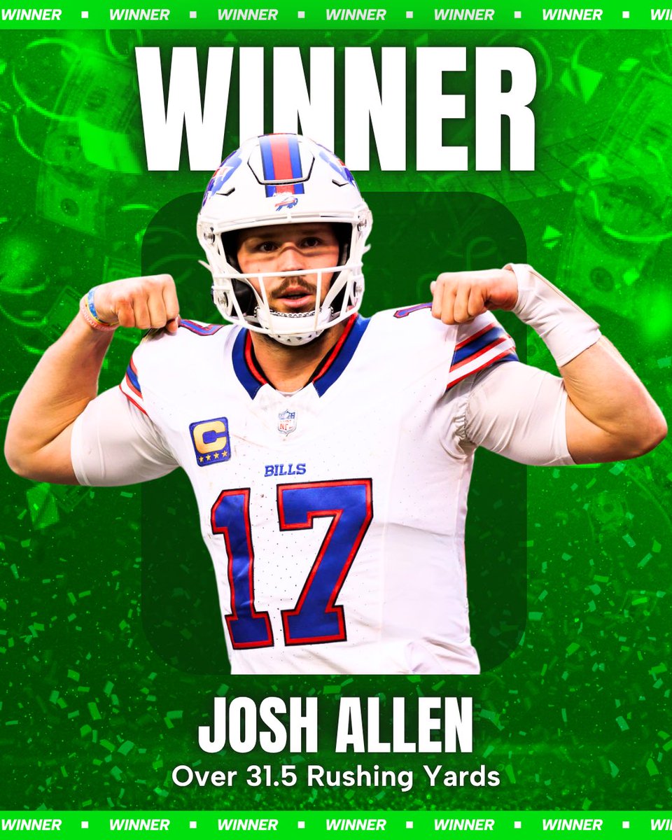 CodyBrownBets's tweet photo. 🏦 CASH. MONEY.

Wow… Allen is unbelievable.

Hit ❤️ if you tailed!

What a start to Week 2! https://t.co/3iBGRrDR9Q