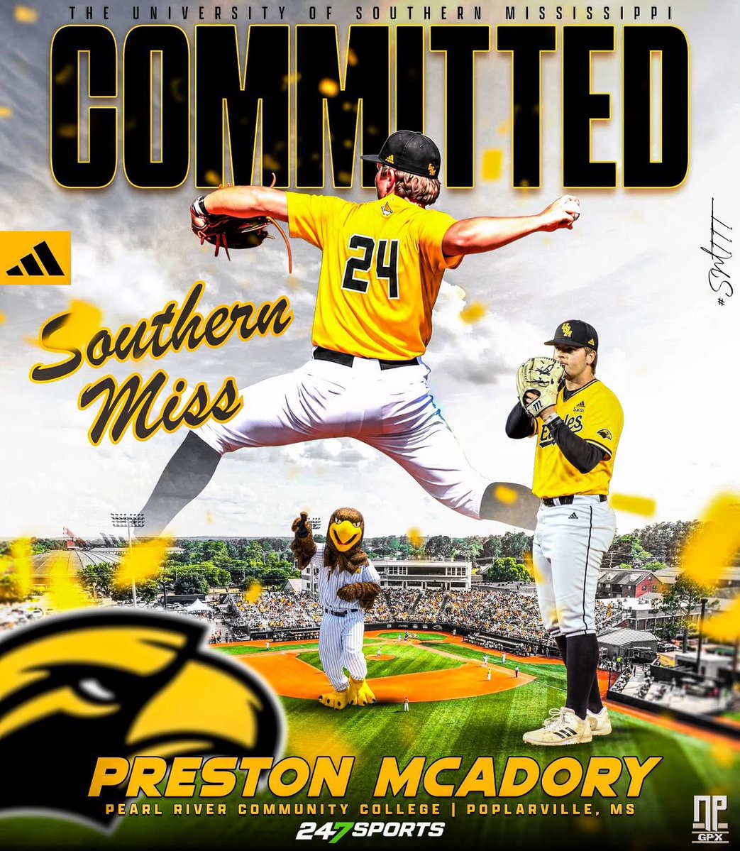 preston_mac14's tweet photo. First of all I want to thank my family, friends, teammates, and coaches for pushing me to be a better person and ball player. After some thought and prayer, I’ve decided to further my academic and baseball career at the University of Southern Mississippi. All glory to God!! https://t.co/SLL541eb4t