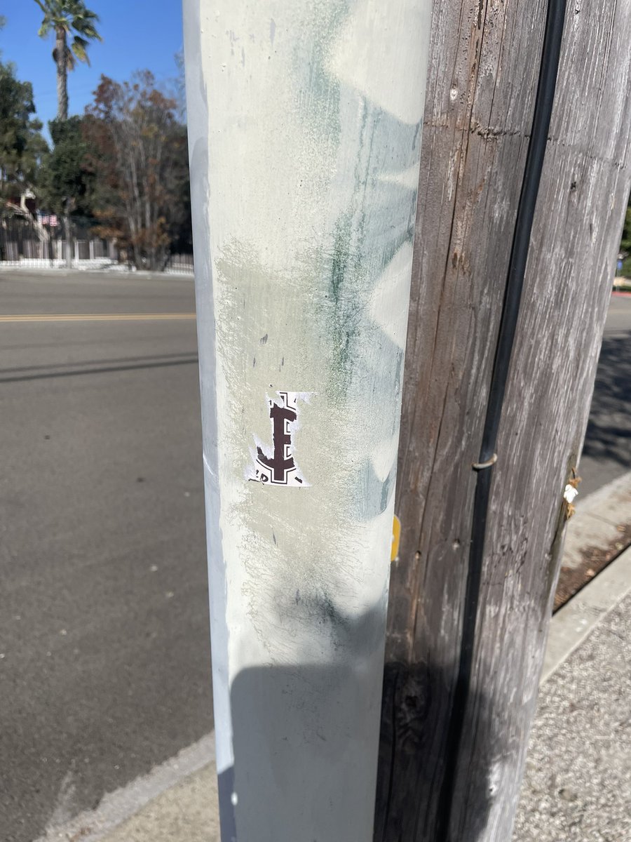 CaliforniaWLM's tweet photo. See it does happen sometimes but we keep on putting up Propaganda to show our White neighbors they’re not alone! 
 Tip: I use spray adhesive and the last a bit longer. https://t.co/ZxDXEnT93c