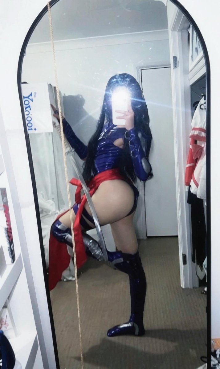 kyodust's tweet photo. Psylocke Cosplay 
Someone teach a bitch how to do more than one pose

#psylocke #MarvelRivals #cosplay https://t.co/IPAIXeMxMa