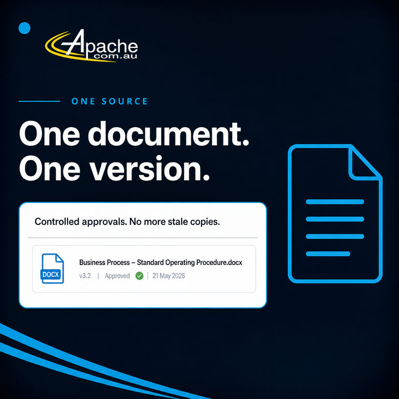 ApacheIT's tweet photo. Stop letting manual WHS paperwork compromise your audits. Apache transforms your existing Microsoft 365 tools into a compliance-ready platform in as little as 10 days. Achieve seamless safety compliance and regain control. https://t.co/7LmWdyOKuD