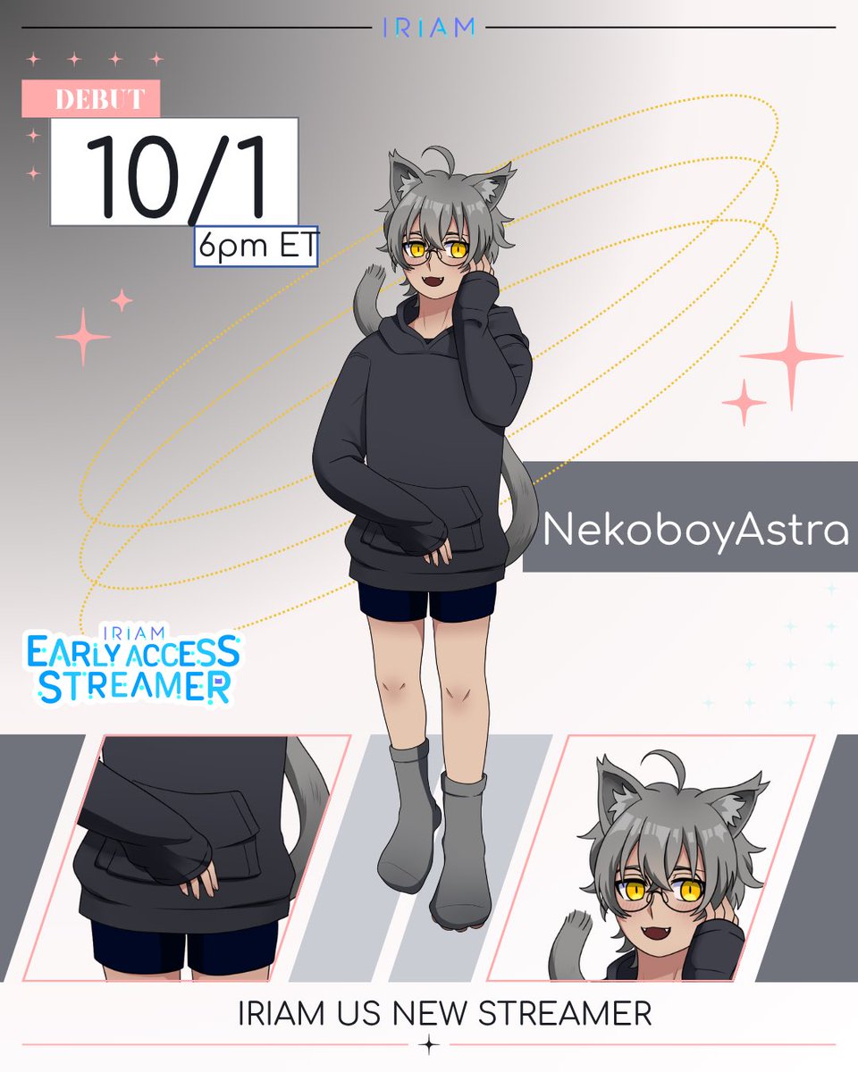 nekoboyastra's tweet photo. ⋆🐾° Get ready to meet #JumpOnIRIAM’s cutest kitty, Astra! 

Nyaa~
 
You promised to hang out with me nii-chan…Don’t tell me you forgot the day already?
Oh, that’s easy, it’s October 1st at 6pm, I’ll be waiting~

https://t.co/aAno7Emxpj https://t.co/VBZkUhUVfQ
