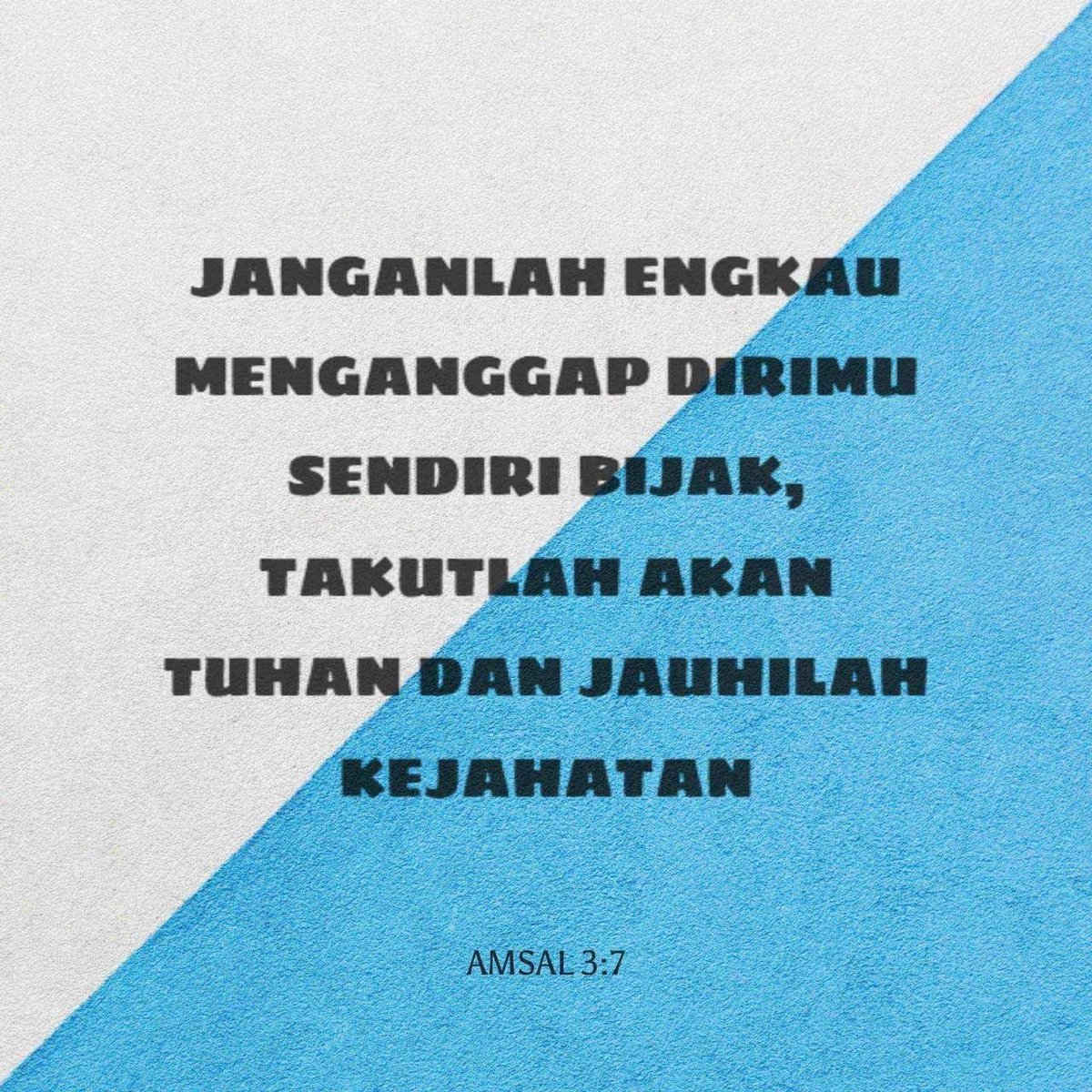lemuel_marthen's tweet photo. RENUNGAN HARIAN TETEMANIS SUNGGUH MANISEE

Shalom! Takut akan Tuhan dan jauhilah kejahatan!
.
.
#Amsal3:1-26
#Amsal3:7
#LordJesusYourSavior
#TuhanYesusJuruSelamatHidupmu
#HappyFridayMorning

               https://t.co/d4HKznwsX6 https://t.co/Lwhkm4KKHj