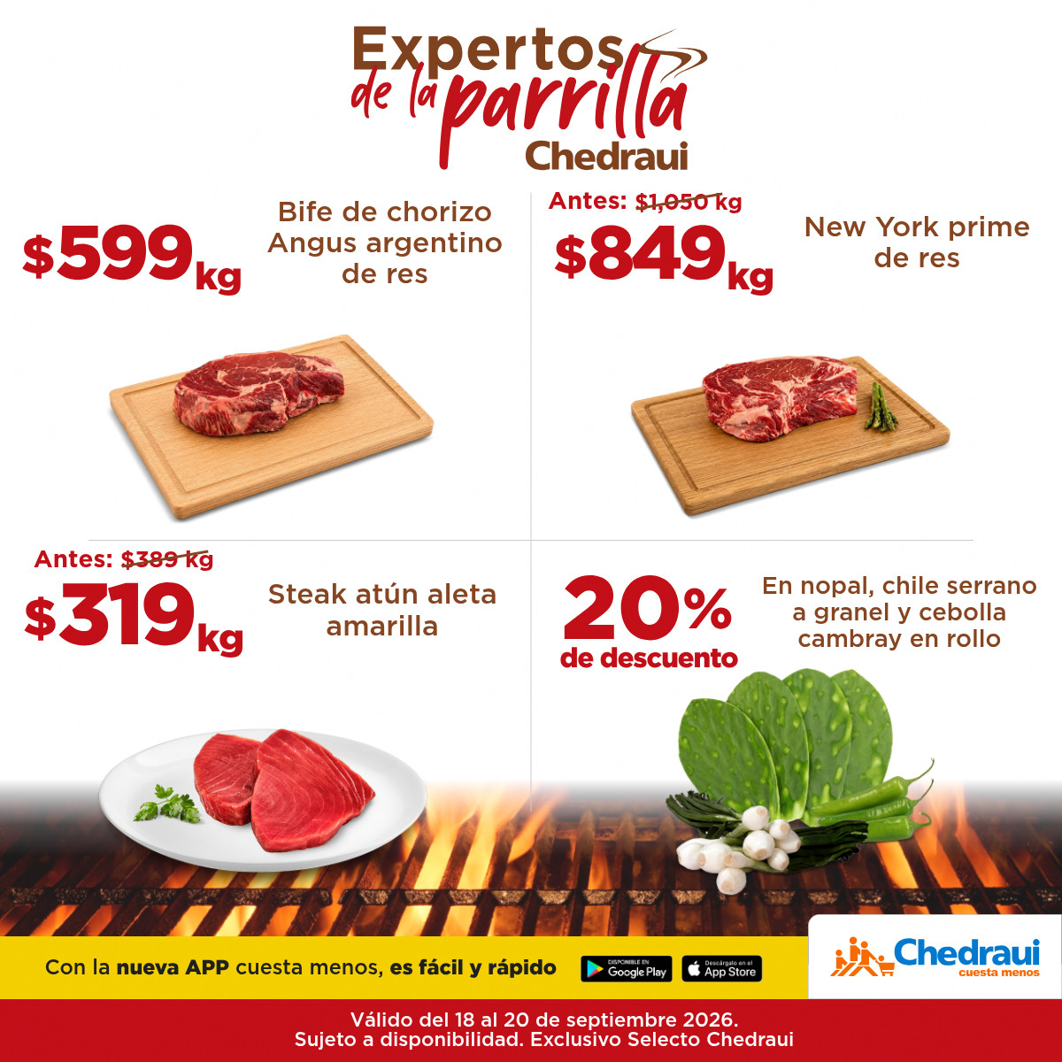 Chedrauioficial's tweet photo. 🛒🥩 ¡Ya llegó la parrilla Chedraui! Descubre productos para cada momento y encuentra todo lo que necesitas en un solo lugar. 💙 #Chedraui #Parrilla #ChedrauiContigo https://t.co/PFuDqZD8Ui https://t.co/HYpHVWacrh