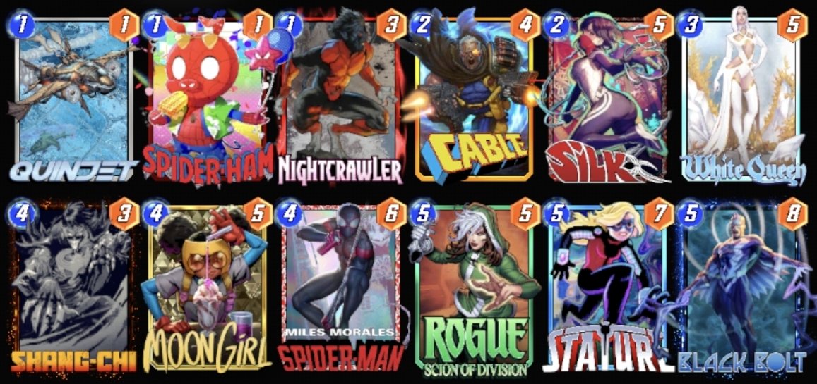 PastraSnap's tweet photo. 🔥 MAZO BARATO, MOLESTO Y DESTRUCTIVO 😈

Rogue Scion of Division + robo + disruption = el rival NO juega como quiere 😂

Lo mejor: es un deck accesible que puede probar prácticamente cualquier jugador, incluso si todavía estás completando tu colección.

#MarvelSnap https://t.co/0TwesUqWvM