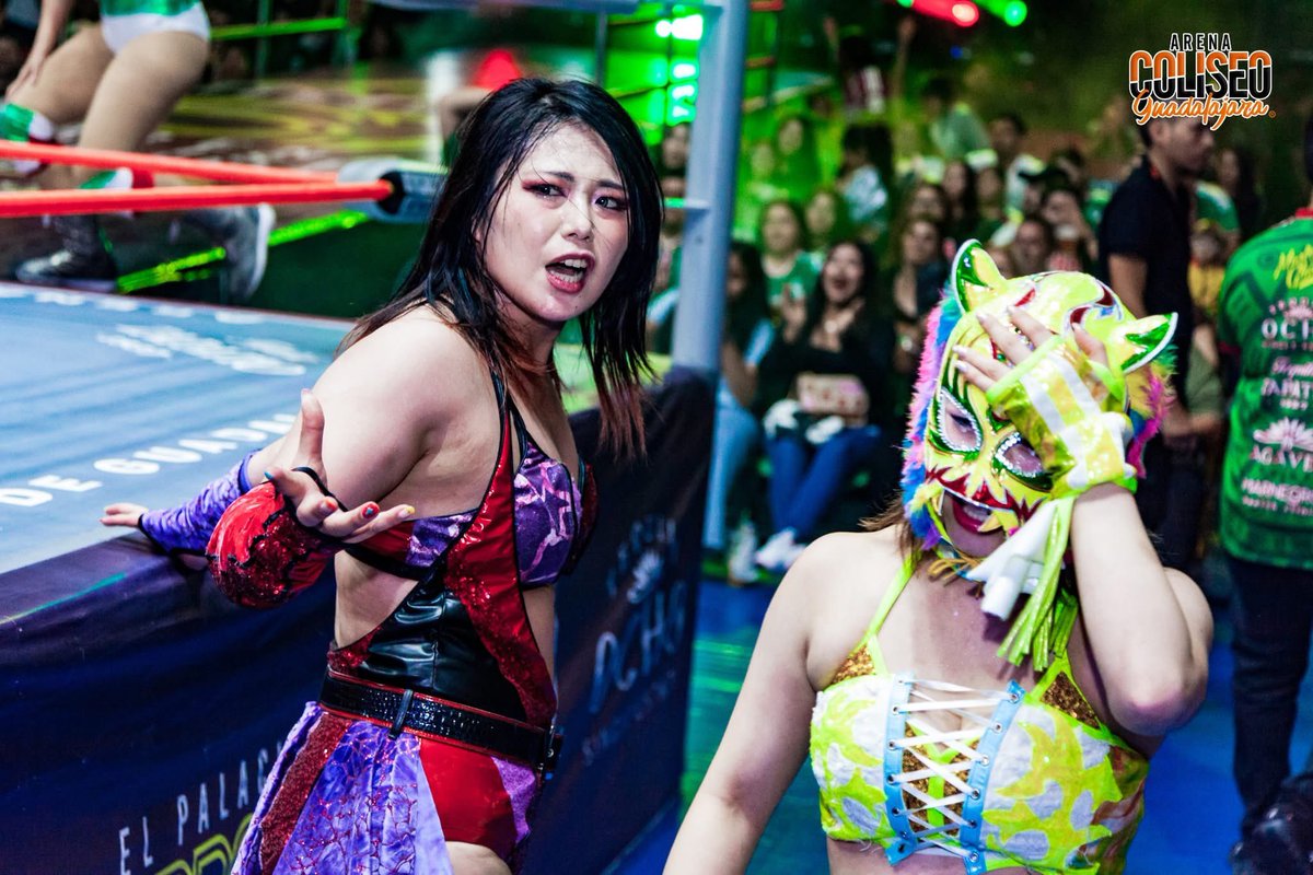 ringizui2's tweet photo. 【9/15アレナコリセオ・グアダラハラ大会】
舞華選手。
#CMLL
#STARDOM
©️CMLL／Arena Coliseo Guadalajara https://t.co/a1PIqPLP5F