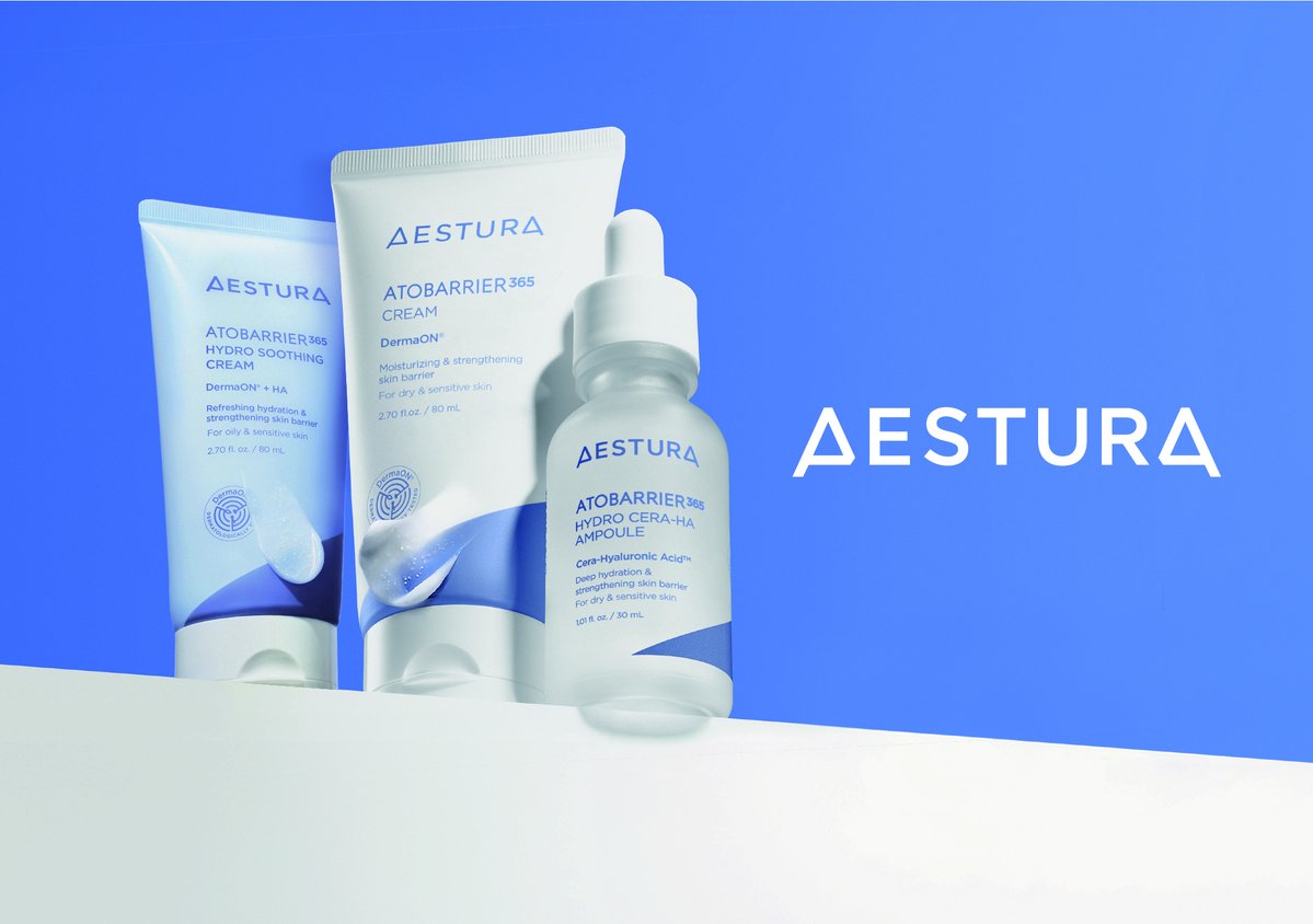 Amorepacific_JP's tweet photo. AESTURA（エストラ）が「2026 今年のブランド大賞」ダーマコスメ部門で11年連続No.1に選ばれました🏆（韓国消費者フォーラム主催）
敏感肌のためのスキンケアを、日本でもお届けしています。
https://t.co/iLHRlqEDK5 https://t.co/VGgWJ4dPsA