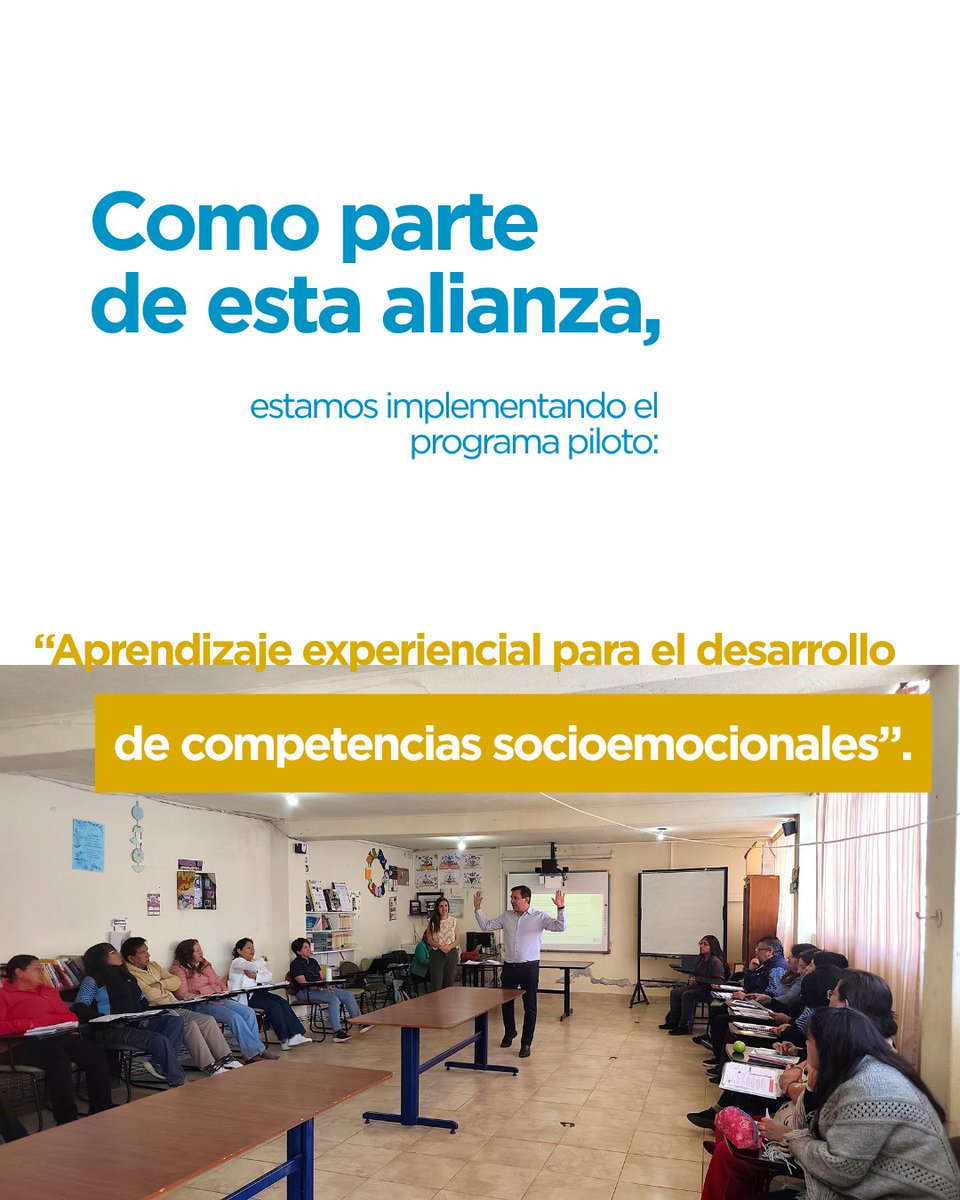 UxEong's tweet photo. Cuando distintas organizaciones suman capacidades, es posible abrir nuevas formas de enseñar, aprender y acompañar a las comunidades educativas 🤝✨

Gracias a la iniciativa de @CorpFavoritaEc y @FundFavoritaEC, con el apoyo de UxE en alianza con Yu Connect, este programa piloto apuesta por fortalecer a los docentes como agentes clave para generar experiencias de aprendizaje más dinámicas, significativas y conectadas con los desafíos actuales 💡📚

Esta iniciativa busca generar herramientas y experiencias que trasciendan el aula, fortaleciendo aprendizajes que preparen a los estudiantes para desenvolverse con mayor seguridad, creatividad y autonomía frente a los retos del presente y del futuro 🚀🌱

#escuela #proyectos #educacion #uxe #ecuador