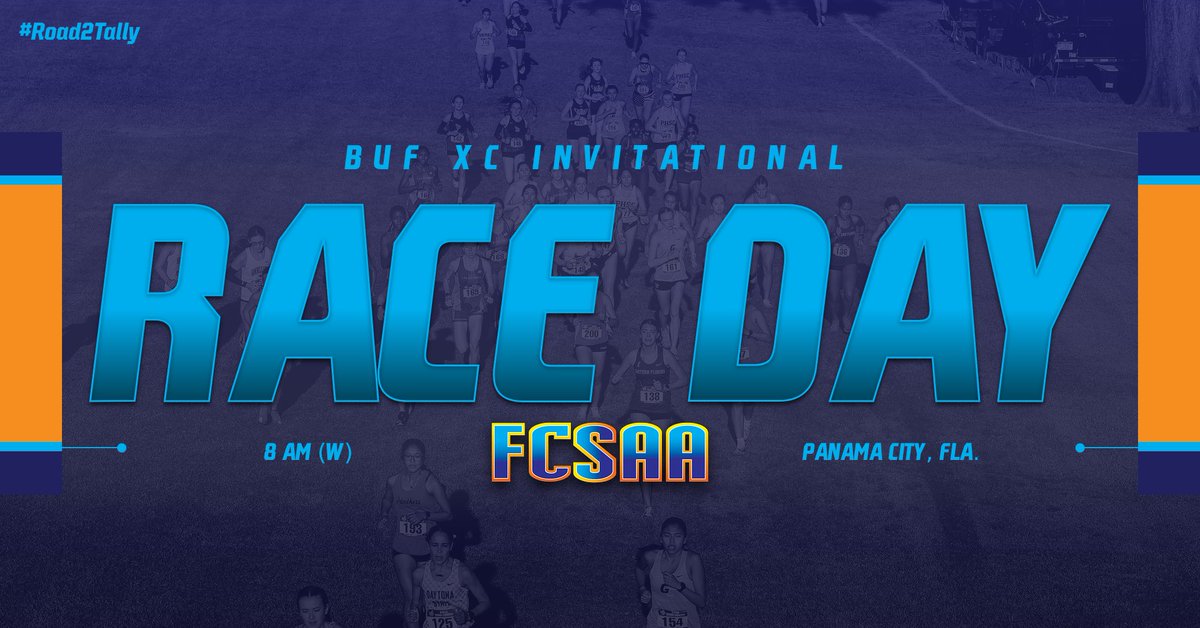 TheFCSAA's tweet photo. FCSAA XC teams are in Tallahassee, Panama City &amp; Huntsville. That can mean only one thing...it's RACE DAY! 

The FSU Pre-Regional kicks off Friday's trio of events with men's 8K action at 7:40 am at Apalachee Regional Park. https://t.co/AuT4JfwSBO